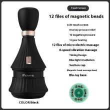 (Magnetic Beads White) 12 Grades Electric Scraping Instrument Instrument Hot Compress Physiotherapy