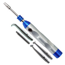 Dental Automatic Crown Remover W/ 3 Attachable Points 1 Wrench Stainless Steel Instruments