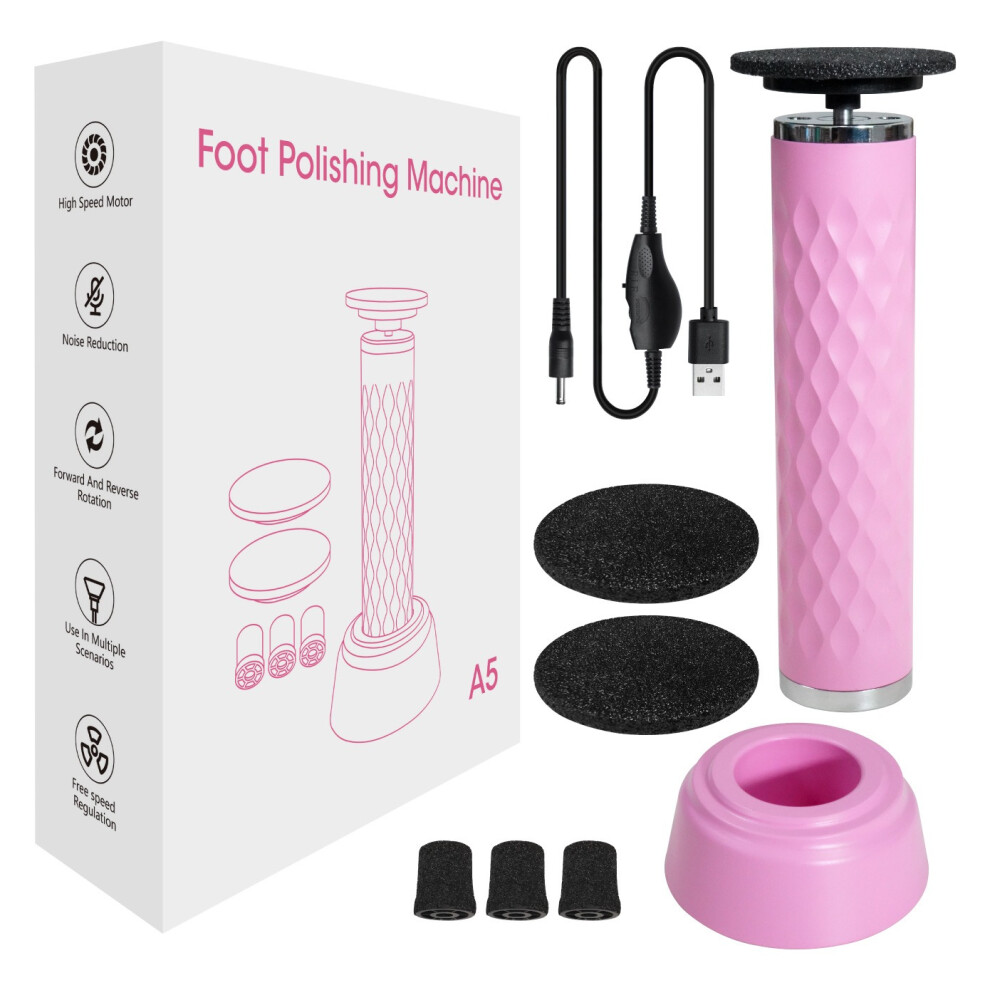 Pink (Pink) Electric Foot File For Removing Dead Skin And Exfoliating Feet Foot Care Device
