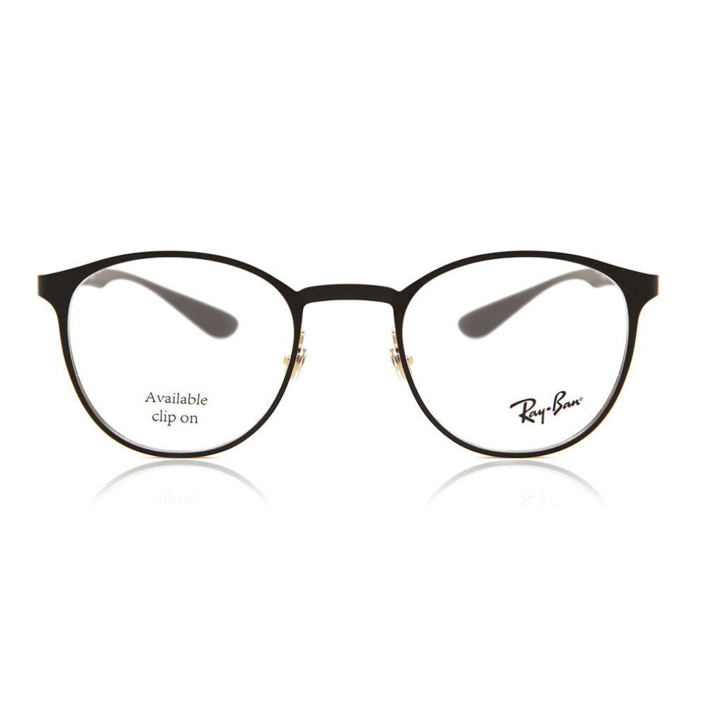 Ray - Ban Unisex Transparent Ray - Ban Rx6355 2994 Optical Frames Metal Black Pantos Normal - Image 3