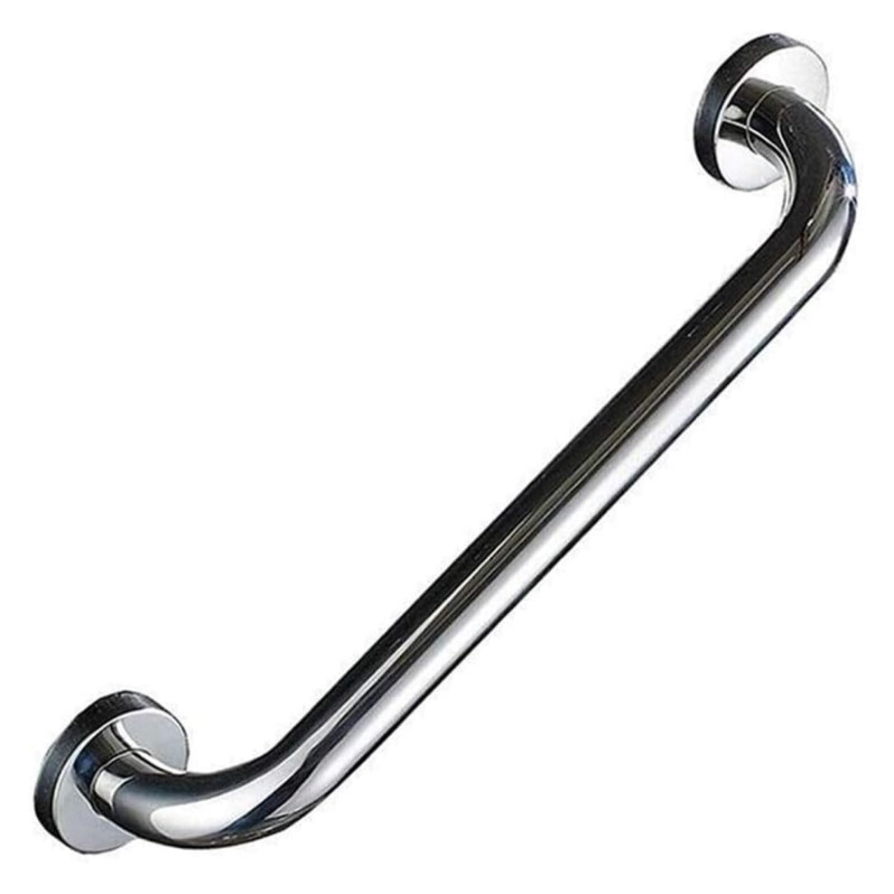 Silver Grab Bar 58Cm Stainless Steel Bathroom Handrail With Antislip Grip For Elderly Toilet Safety Colorful Chrysanthemum