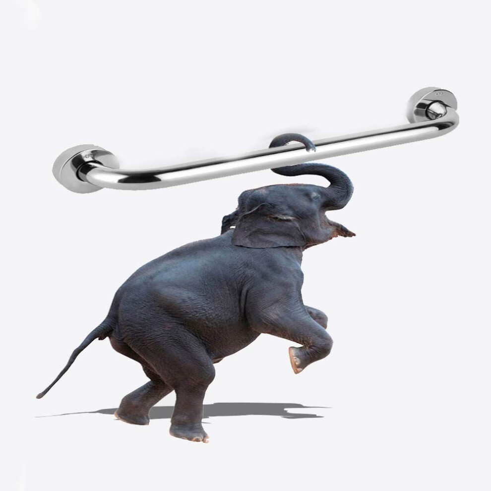 Silver Stainless Steel Shower Grab Bar 30Cm Antislip Bathroom Safety Handrail For Elderly And Disabled