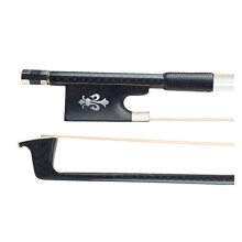 Carbon Fiber Violin Bow 4/4 Size with Ebony Frog Horsehair for Balanced Control and Consistent Sound