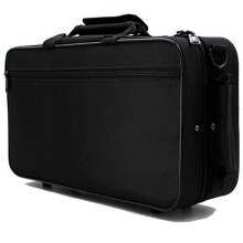 Oxford Cloth Clarinet Case with Thick Padding, Shockproof Design, Shoulder Strap, Black