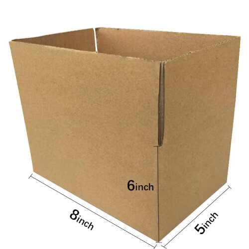 30 Pack Small Corrugated  Boxes 8x5x6 Durable Cardboard Packing Boxes for Moving and Storage 2