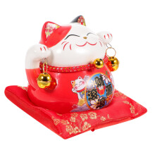 Ceramic Cat Piggy Bank Cute Coin Bank for Home Decor and Office, Adorable Money Box for Kids and Adults