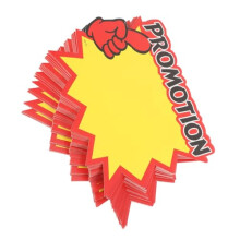 Bright Yellow Blank Tags Stickers 200pcs for Retail Stores and Market Stall Labeling