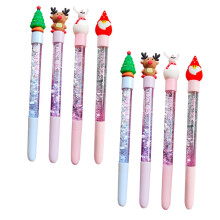 8pcs Christmas Gel Pens Set, Cute Holiday Cartoon Design, Smooth Ink Flow, for School Office Gifts