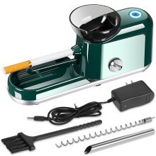 Electric Cigarette Rolling Machine with Automatic Rolling System and Adjustable Density Control Green