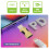 2 Pack USB C to Lightning Adapter 27W Fast Charging and Data Sync Type C to iPhone Converter Compatible with iPhone 15 and Android 5