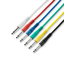 Adam Hall Cables 3 Star IPP 0120 Set Patch Cable Set | Adam Hall Jack TS | 1.2 m