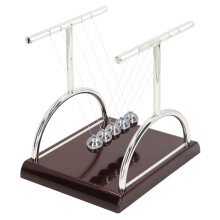 Newton's Cradle Balance Balls Large Model 18x15x18 Calming Kinetic Desk Toy for Stress Relief and Focus
