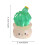 Glow-in-the-Dark Mini Cactus Ornament Potted 1pc 2