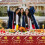 Graduation Table Cover Red Gold 54" x 108" 3 Pack 3