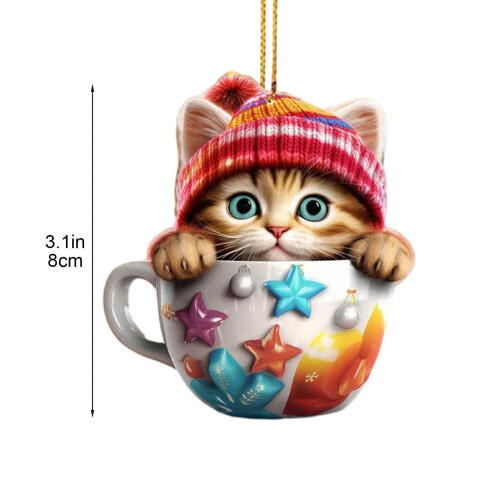 Acrylic Christmas Tree Ornament 2025 Hanging Pendant 2
