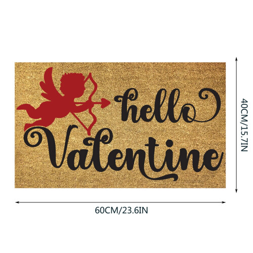Valentinsdagsdørmatte 16 x 24 tommer polyester 1
