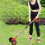 Cordless Weed Trimmer 24V Rechargeable Grass Edger with Telescopic Handle Red Compact US Plug 4