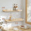 24inch Pine Floating Shelves Set of2with Acrylic Lip 3
