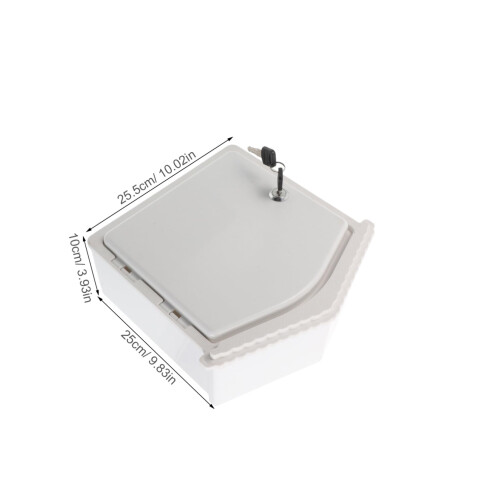 Lockable Wall Mounted Mailbox Outdoor Milk Box with Secure Locking System and Weather Resistant Design 1