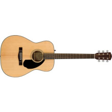 Fender CC-60S Concert Acoustic Guitar, Walnut Fingerboard, Natural, Comes with Free Virtual Lessons