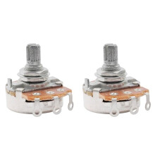 Musiclily Metric Full Size 15mm Split Shaft Pots B500K Guitar Potentiometers (2 Pieces)