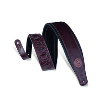 Levy's Leathers Signature Legacy Series Leather Strap for Guitar | Width 3" | Burgundy | (MSS2-BRG)