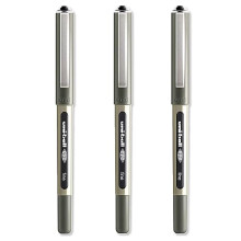 Set of 3 Rollerball Pens – Plain Ball – Black