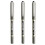 Uni-Ball Set of 3 Rollerball Pens – Plain Ball – Black 1