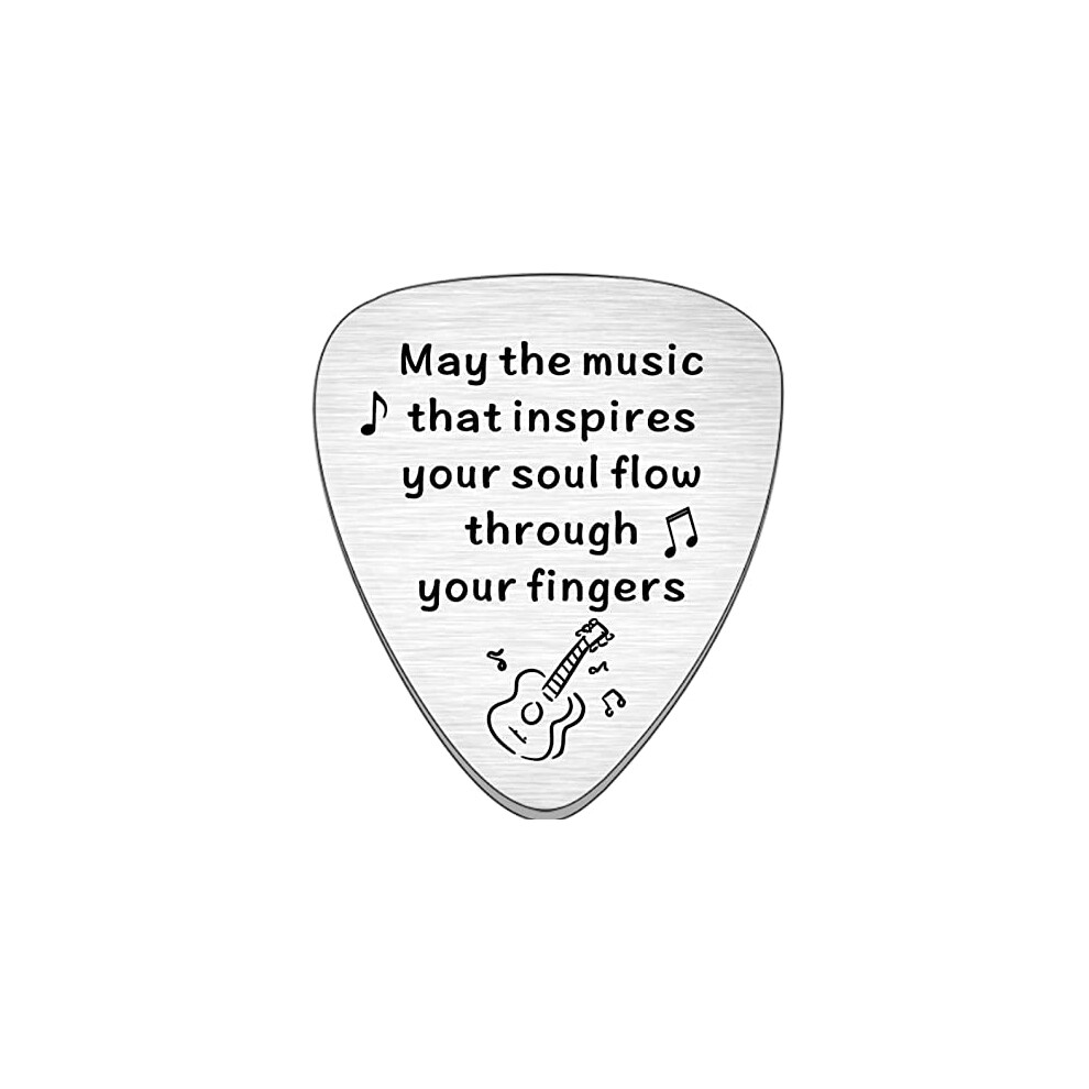 Jmimo Guitar Pick Gifts For Guitarist Musicians Music Lovers Music Teacher Gift Music Student Graduation Gift Christmas Birthday Gifts May The Music