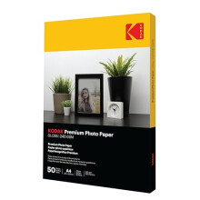 Kodak Photo Paper A4 (Glossy 240gsm - 50 Sheets) Premium Photographic Paper, Universally Compatible with all Inkjet Printers, Perfect Printing for HP