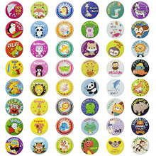 Reward Stickers for Teachers - 1008 Motivational Designs for Kids. 1 Inch School Stickers on Sheets - Teacher Supplies for Classroom, Potty Training