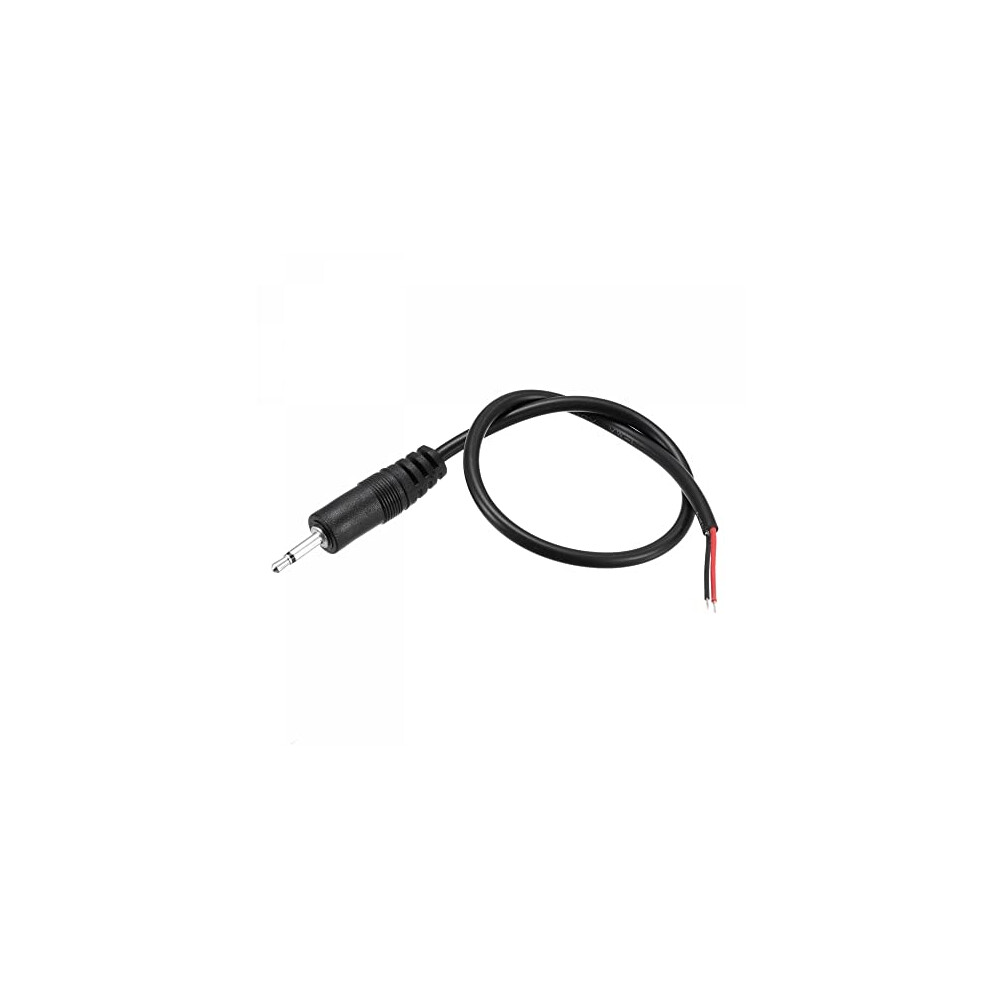 Sourcing Map 2.5Mm Male Plug To Bare Wire Open End Ts 2 Pole Mono 3/32" Jack Connector Audio Cable 0.25M, Pack Of 2 52977299