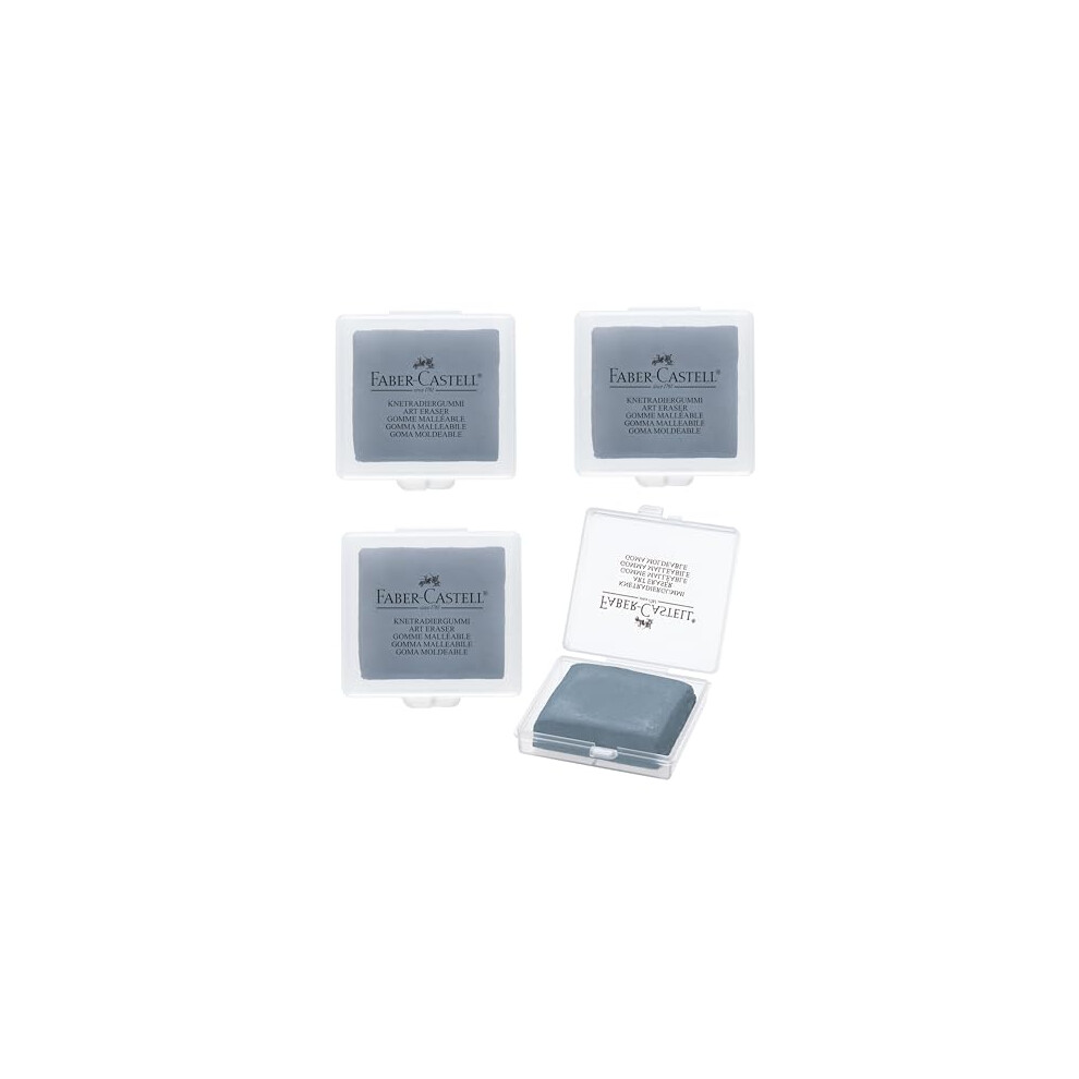 Faber-Castell Art Eraser Faber Castell For Artists, Pack Of 4 Grey