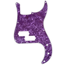 Musiclily 13 Hole P Bass Pickguard for Fender American/Mexican Standard Precision Bass,4Ply Purple Pearl
