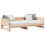 vidaXL Pull-out Day Bed Brown 203.5 x 184 x 56.5 cm Solid Pine Wood 2