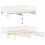 vidaXL Pull-out Day Bed White 203.5 x 184 x 56.5 cm Solid Pine Wood 11