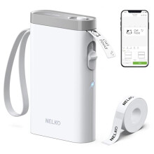 Nelko Label Maker Machine with Tape, P21 Portable Bluetooth Label Printer, Wireless Handheld Sticker Maker Mini Label Makers with Multiple Templates