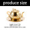 Adaptable Tea Pot with Cover Strainer Set 304 Nonrust-Gold 5