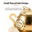 Adaptable Tea Pot with Cover Strainer Set 304 Nonrust-Gold 7