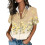 Women's Button-Down Shirts, Short Sleeve, V-Neck,-Pink S 2