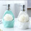 White Ceramic Soap Dispenser with Pump for Bathroom and Kitchen, Durable Easy Clean Refillable Design 3