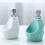 White Ceramic Soap Dispenser with Pump for Bathroom and Kitchen, Durable Easy Clean Refillable Design 5