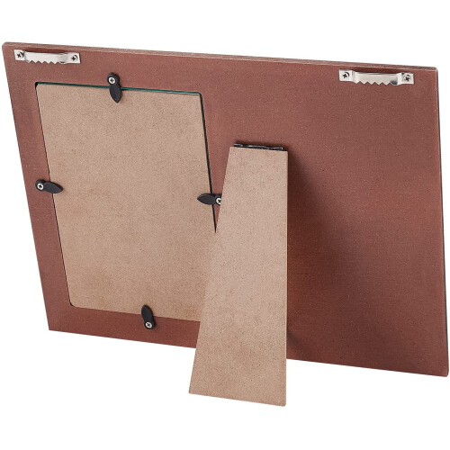MDF Photo Frame Glass Rectangle Saddle Brown 20.3x25.4cm 2