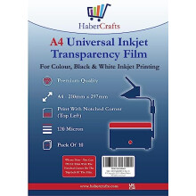 Universal Inkjet Transparency Film A4 Clear OHP Sheets Ink Jet Printer Acetate Film Overhead Projector Film Tracing Graphic Design Transparency Paper