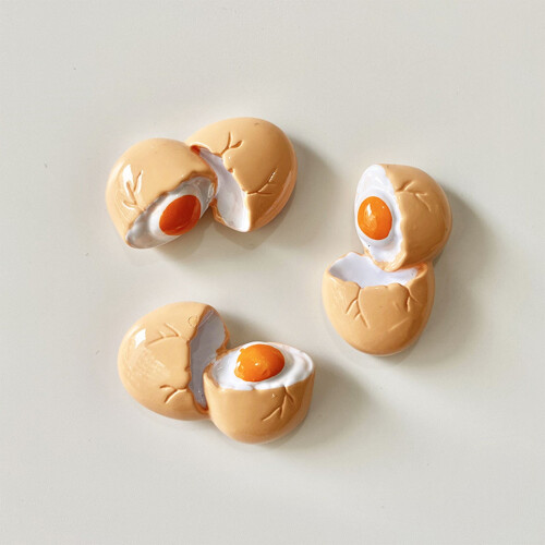 Resin Fried Egg Refrigerator Magnet 1pc 1