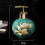 Vintage Green Peony Ceramic Soap Dispenser with Pump, Compact Size for Easy Organization 2