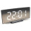 White Alarm Clock Mirror Large Silent LED 2 Pack 2
