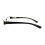 Rectangular Half Rim Reading Glasses +1.75 Black Spring Hinge Lightweight Design for Men and Women 5