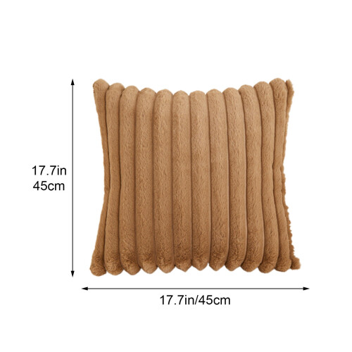 Capas de almofada listradas para decoração moderna de casa, 2 peças, 45 cm (17,7 polegadas) 2
