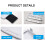 Under Desk Keyboard Tray with Mouse Platform, Sliding Drawer Clamp Mount, SpaceSaving Design 2